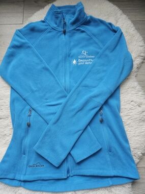 3/25$💫🔹 Eddie Bauer Blue Full-Zip Fleece Jacket - City of Saint-Jérôme 🔹